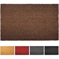 Karat Deurmat Kokos - Voor Binnen en Buiten - Deurmat van Kokos - Vuilvangmat voor Voordeur - Antislip - Voetschraper - Schoonloopmat Naturel - Bruin - 24 mm - 50 x 80 cm