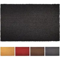 Karat Deurmat Kokos - Voor Binnen en Buiten - Deurmat van Kokos - Vuilvangmat voor Voordeur - Antislip - Voetschraper - Schoonloopmat Naturel - Zwart - 30 mm - 50 x 80 cm