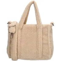 Beagles Fluffy Teddy Handtas/Schoudertas Lugo Cream