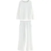 Next Pyjama wit gemêleerd