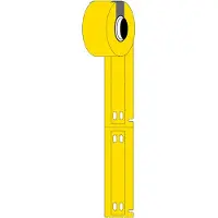 Brady M6-10x60-7598-YL polyurethaan tags geel 10 mm x 60 mm (origineel)