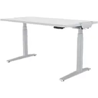 Fellowes Levado Elektrisch Hoogteverstelbaar Zit-sta-bureau Rechthoekig T-Voet 1.829 (B) x 698 (D) x 1.257 (H) mm Gemelamineerde spaanplaat, PVC (Polyvinylchloride), Staal