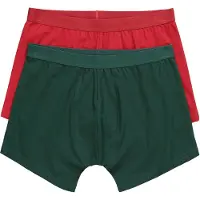 JP 1880 Boxershorts donkergroen / bloedrood