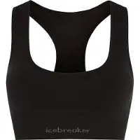 Icebreaker - Women's Merino Seamless Active Bra - Sportbeha L, zwart
