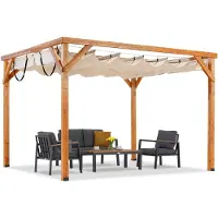 Garden Point Houten terraspergola Aruba 3 x 3,7 m