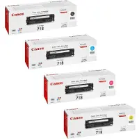 Canon 718 toner multipack zwart + drie kleuren (origineel)