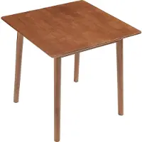 En.casa Eettafel 'Klijori' voor 2-4 personen. Keukentafel, 75 x 75 x 74 cm, vierkant, hout, walnootlook
