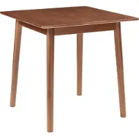 En.casa Eettafel Klijori 75x75x74 cm rubberhout walnootkleurig []