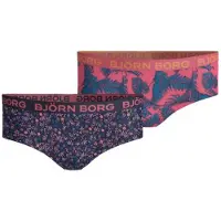 Björn Borg meisjes hipster 2-pack – zacht katoen – palm & bloemen