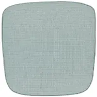 Unique living wickerstoelkussen bliss outdoor aqua blue -46x47x4cm