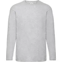 Fruit Of The Loom Unisex adult valueweight t-shirt met lange mouwen