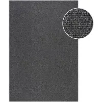 Muratap Lora plus laagpolig effen vloerkleed geweven design antraciet- 120x170 cm