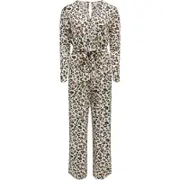 ONLY Onlpauline ss wrap jumpsuit cs jrs zand dessin