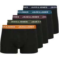 Jack & Jones Boxershorts 'JACOliver' olijfgroen / oranje / zwart / wit