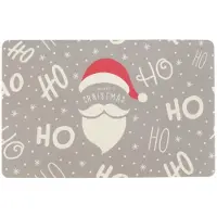 Unique living placemat hohoho 30x45cm silver