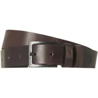 No-excess Belt leather buckle dark brown