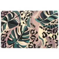 Unique living placemat dessin 1 rechthoekig polyester -