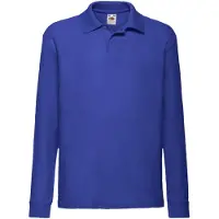 Fruit Of The Loom Polo shirt met lange mouwen voor kinderen/kinderen