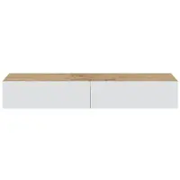 CALICOSY Hangend meubel met 2 kleppen en 2 opbergvakken l180 cm kaway