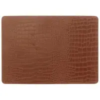 Unique living placemat bodil 30x43cm leather brown