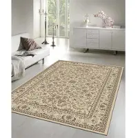 Muratap Nain klassiek laagpolig oosters vloerkleed vintage tapijt beige-