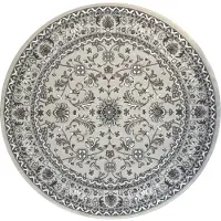 Muratap Nain klassiek rond laagpolig oosters vloerkleed vintage tapijt -