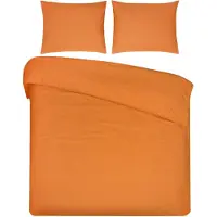 DoubleDry Dekbedovertrek 100% natuurlijk katoen eenpersoons 140x200/220 cm + 1