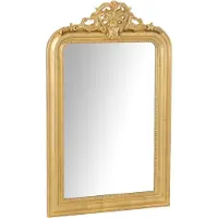 J-Line Wall mirror ema wood gold colored