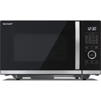 Sharp YC-QG234AE-B Magnetron met grillfunctie, magnetron: 900W, grill: 1000W, 10 vermogensniveaus, zwart