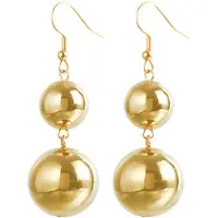 Marama - dames oorbellen Noëlle - gold plated - feestdagen - geschenk - oorhangers