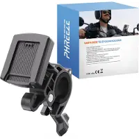 Phreeze Telefoonhouder Fiets - Met Kliksysteem - Stuurbevestiging - Waterdicht - 360 Graden Draaibaar - Anti-Schok - Universeel - Zwart