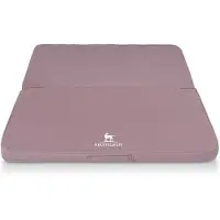 Knuffelwuff Opvouwbare reismat orthopedisch Tacoma van velours met handgeweven uiterlijk 120 x 100 cm roze