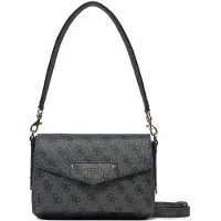 GUESS Crossbody bags - Eco Brenton Flap Shoulder Bag in donkergrijs
