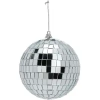 Inge-glas Inge Christmas Decor Disco kerstbal - zilver - D11 cm - glas/foam - discobal/discobol - kerstversiering
