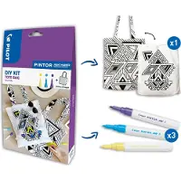Pilot Pintor - DIY Kit Tote Bag - 3 Pintors fijn + Canvas tas
