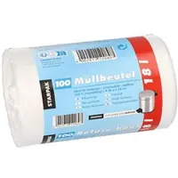 Papstar vuilniszakken HDPE 18 liter wit