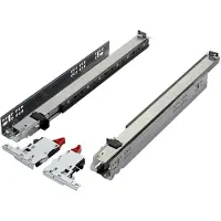 Sotech 1 paar Salice PROGRESSA+ PUSH volledig uittrekbare lopers, lengte 550 mm met push-open voor greeploze fronten en 3D verstelling, belastbaar tot 70 kg