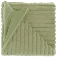 Unique living plaid peppe tea green -150x200cm