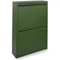WDMT Schoenenkast 2 deurs olijf groen