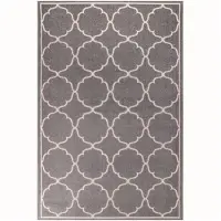 Muratap Berlin outdoor vloerkleed binnen en buiten laagpolig tapijt tuin licht grijs- 160x230 cm