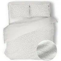 Eleganzzz Dekbedovertrek Micro Mink Leopard - off white 200x200/220cm