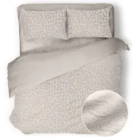 Eleganzzz Dekbedovertrek Micro Mink Leopard - beige 200x200/220cm