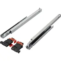Sotech 1 paar Salice SHELF SMOVE uittrekelementen, lengte 400 mm, belastbaar tot 30 kg met soft-close demping / 3D-verstelling, volledig uittrekbaar