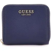 GUESS portemonnee Laurel II SLG Small Zip Around Wallet Midnight donkerblauw