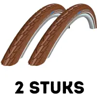 Schwalbe Fietsband - Buitenband - Set van 2 - Road Cruiser 28 x 1.60 (42-622) bruin