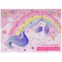 Accentra Adventskalender 2026 Make up Kind - Beauty Meisjes - Unicorn - 24 verrassingen - Make-up Geschenkset Kinderen Dames - Cadeau meisje 3 jaar, 4 jaar, 5 jaar, 6 jaar, 7 jaar, 8 jaar - Eenhoorn cadeautjes