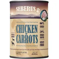 Seberus Chicken w/Carrots graanvrij natvoer hond 12 x 400 g