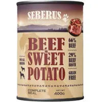 Seberus Beef w/Sweet Potato graanvrij natvoer hond 12 x 400 g