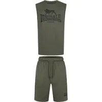 Lonsdale Joggingpak 'Allanton' olijfgroen / zwart
