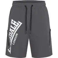 Lonsdale Sportbroek 'Alresford' donkergrijs / wit